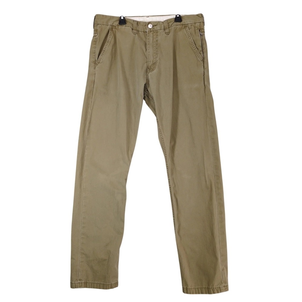 Levi's 505 Tan Trouser Pants Mens 34x32 Side Zip Pocket Utility Streetwear 2010s